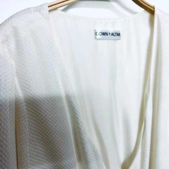 NWOT Silk Wrap Wedding/Elopement Dress Gown + Altar - Picture 3 of 8